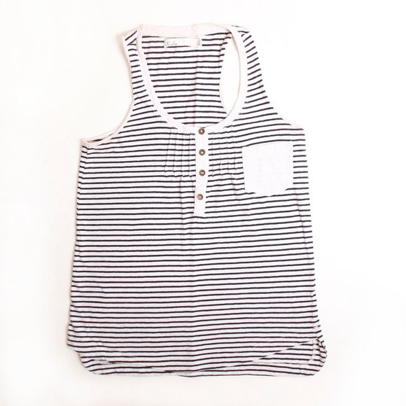 *BUNDLE* 2 Madewell Henley Striped Tank Tops XS/S - Picture 5 of 8